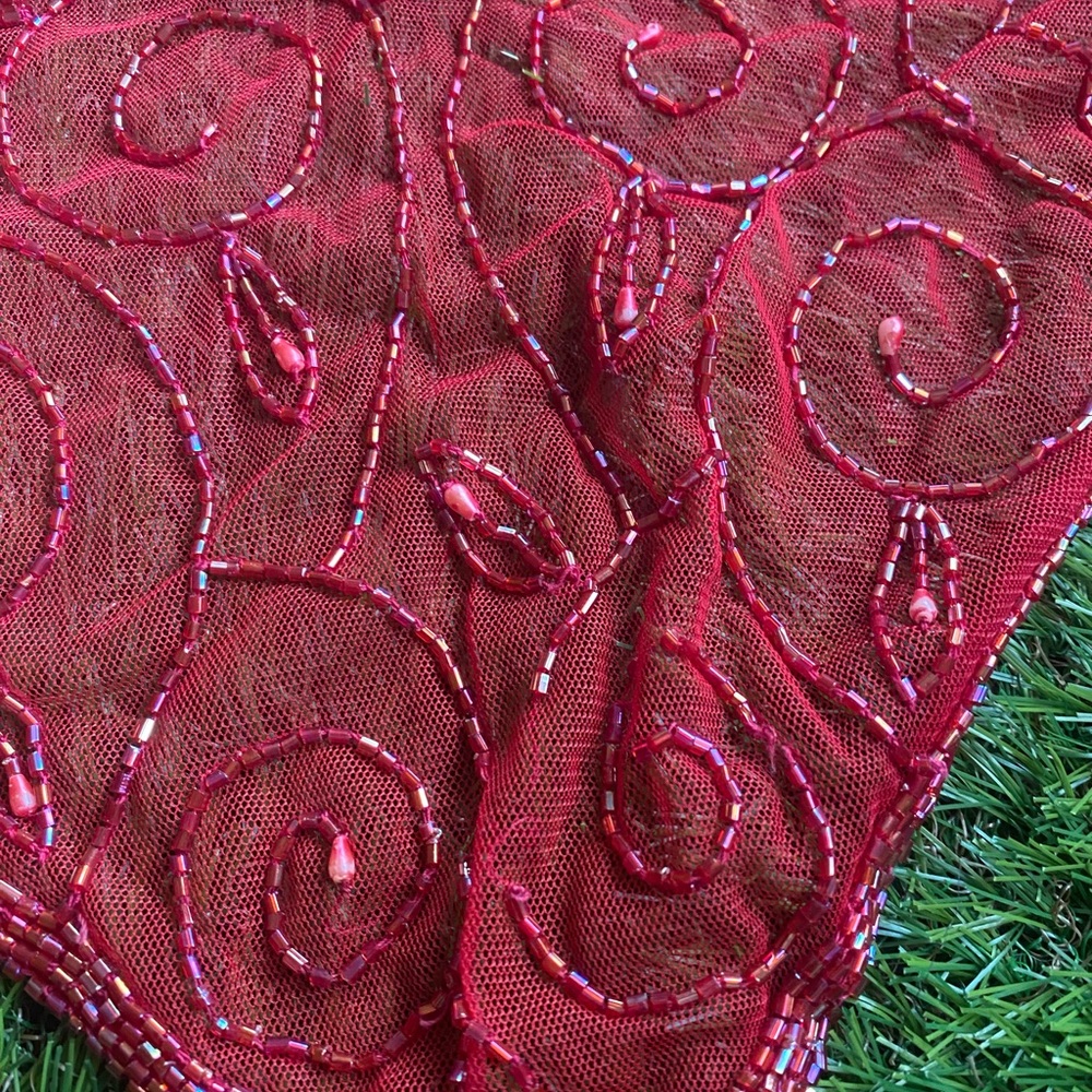 Beaded Red Top - Picture 5 of 17
